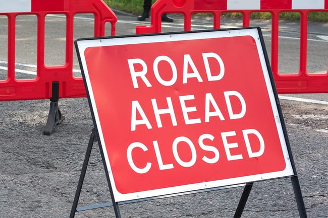 Weekend road closure on the A40 near Narberth tenby today